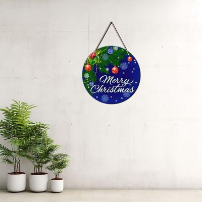 Merry Christmas Wall Hanging  Christmas Home Decor  Door Hanger  Christmas Wall Art Decor  Office Wall Decoration (Design 4)